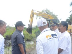 Persiapan musim hujan,Sungai Dua Desa di Kecamatan Sukodono di normalisasi, Besok Giliran Sungai Pelayaran Tawangsari Taman