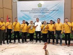 Saat Bintek PPPA dan KB , Sidoarjo, Wakil Ketua DPRD Kayan.SH. Meminta ikut Dukung program Bupati dan Wakil Bupati Terpilih