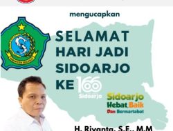 Seluruh staf dan Karyawan Kampus LBC Ngawi. Mengucapkan Selamat Hari Jadi Sidoarjo ke 166 Tahun. “Sidoarjo Hebat Baik Dan Bermartabat.