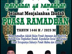 Pimpinan dan Anggota DPRD Kabupaten Sidoarjo mengucapkan Marhaban Ya Ramadhan 1446 H/2025 M. Marilah kita tingkatkan ibadah, kepedulian sosial masyarakat untuk tercapainya Sidoarjo penuh makna dan ispiratif