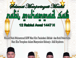 Pimpinan Dan Anggota DPRD Kabupaten Sidoarjo Mengucapkan Selamat Memperingati Maulud NABI MUHAMMAD SAW. 12 Rabiul Awal 1447.H