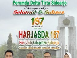 Dewan Direksi dan Karyawan Perum Delta Sidoarjo Mengucapkan Selamat Hari Jadi ke-167 Kabupaten Sidoarjo