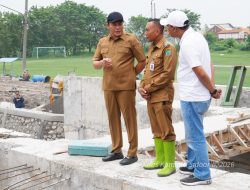 Pantau Proyek Penanganan Banjir, Bupati Subandi: Pembangunan Rumah Pompa Kedungpeluk Capai 70 Persen