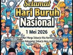 Pimpinan dan Anggota DPRD Kabupaten Sidoarjo mengucapkan Selamat Hari Buruh Nasional 1 Mei 2026